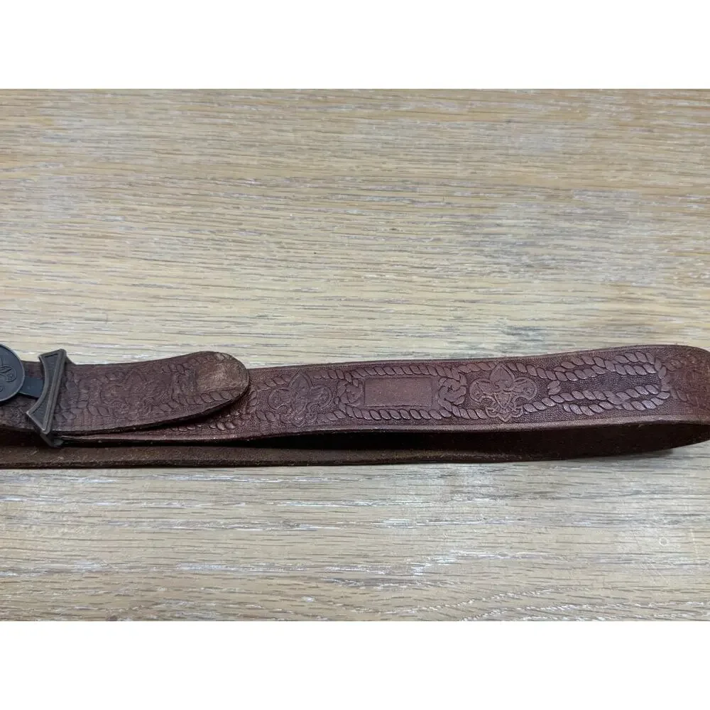 Vintage Boy Scouts of America Leather Belt Size 30